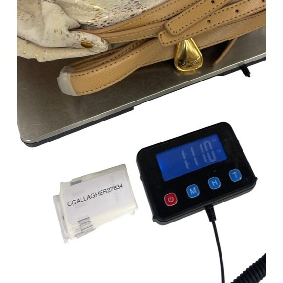 Sharif Womens Hobo Bag Beige Anaconda Tears Leather Shopper Tote Satchel NWT - Picture 14 of 14